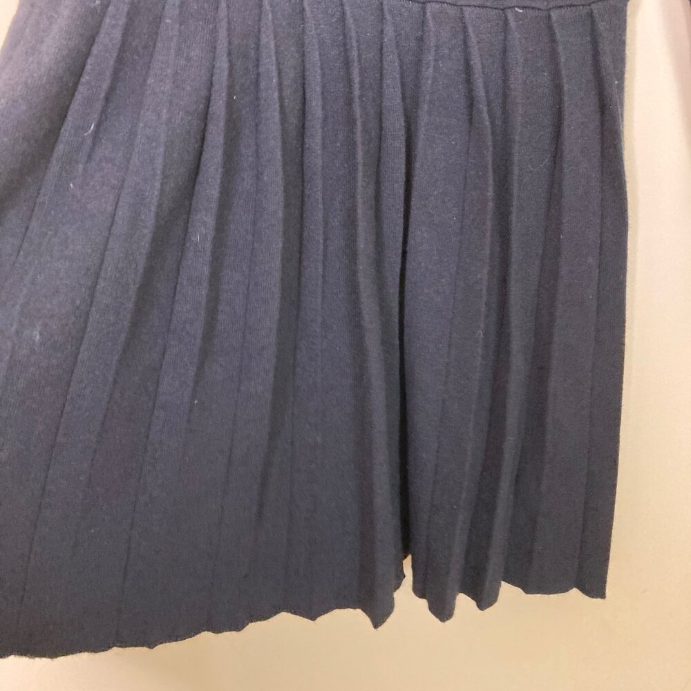 Lulus Beyond Sweet Black Pearl Pleated Mini Dress Knit Medium - Picture 6 of 8